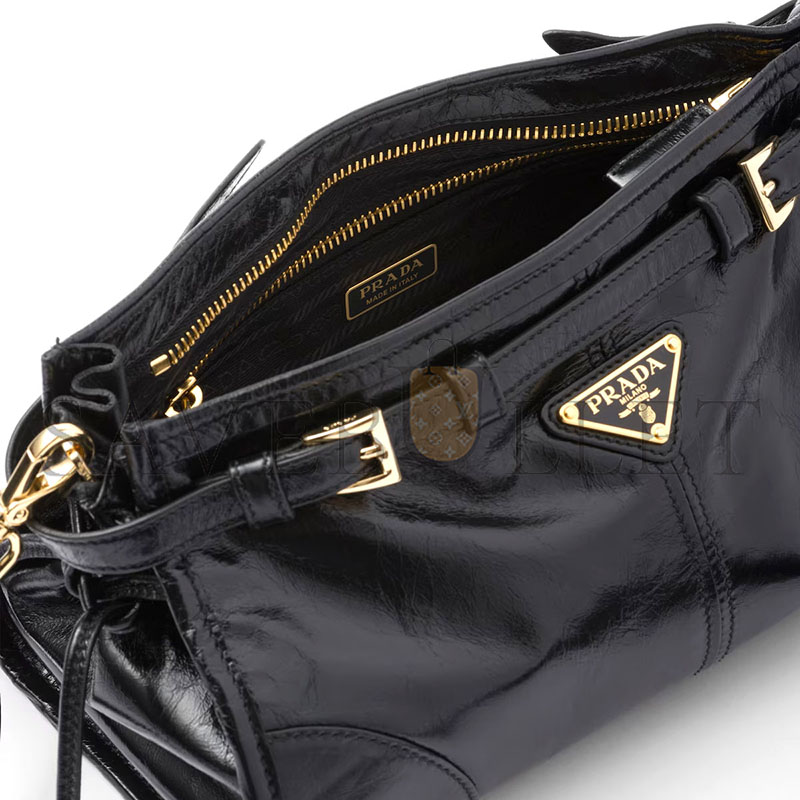Pra*a bonnie small leather shoulder bag 1bh215 (26*14*12cm)
